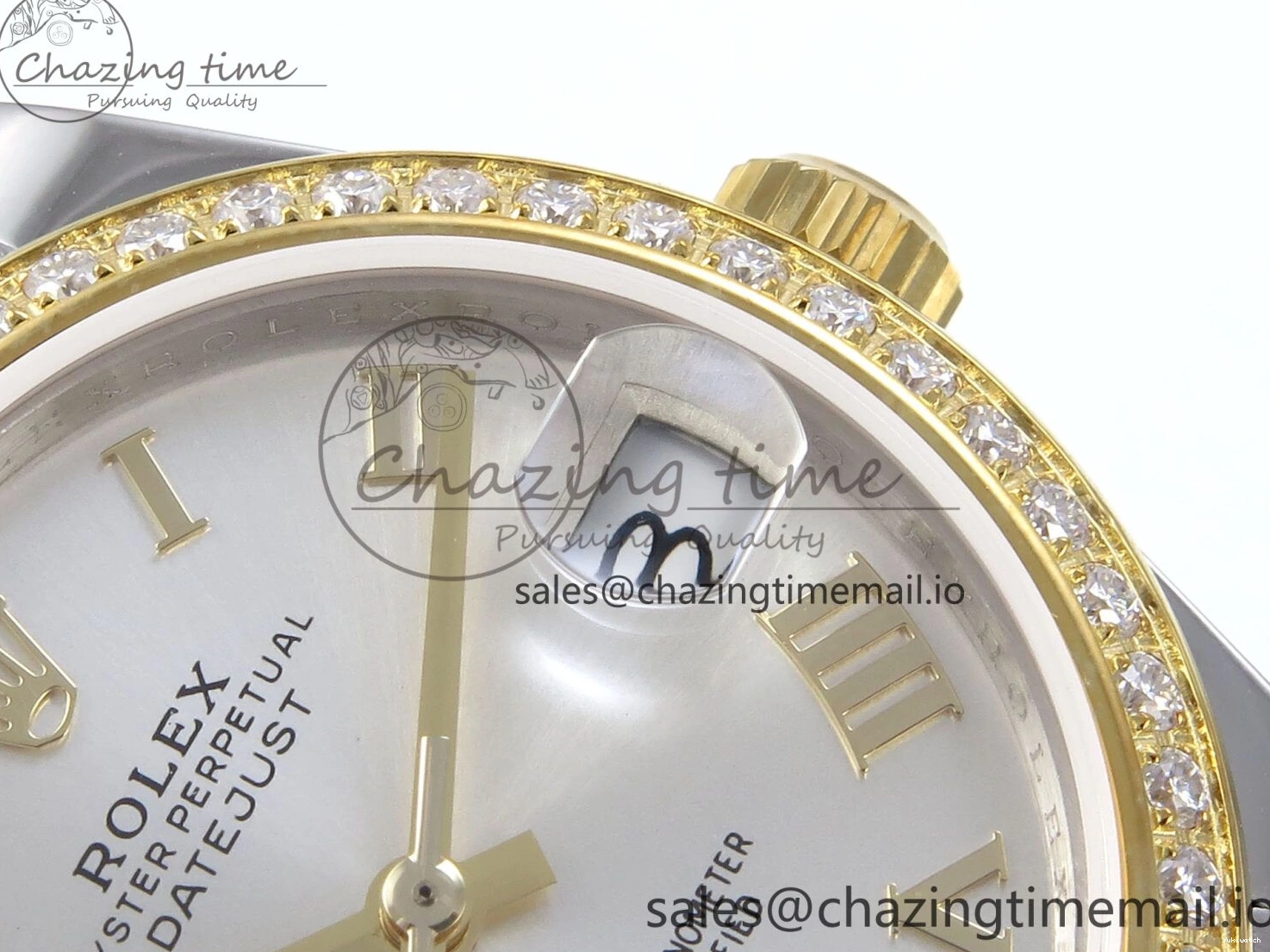 31 Best Jubilee Edition JARF 904L Silver on Bracelet DateJust SS 278383RBR YG Dial Roman Steel Diamonds HZ2236 1:1 1219